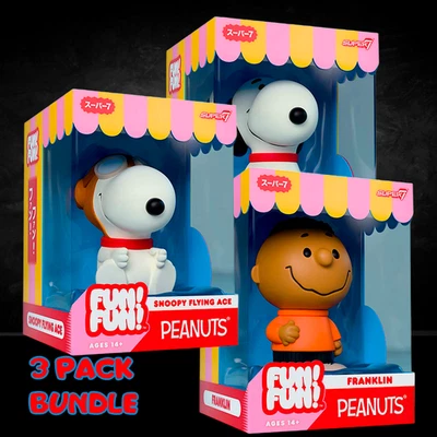Figuras de vinil mascote divertido divertido Franklin and Snoopy Charlie Brown's Friends 5" - Imagem 1 de 4