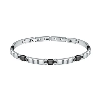 Bracciale Uomo Morellato Acciaio Silver Nero 33g (SALS78) - Immagine 1 di 4