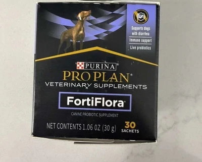 BRRANDED Purina FortiFlora Pro Plan Veterinary Probiotic Supplement-30 Sachets EXP-12-26