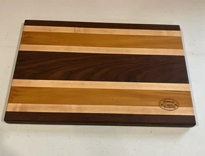 Charcutería y tabla de cortar de madera exótica hecha a mano - Imagen 1 de 7