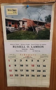 Advertising Calendar 1959 Better Homes & Gardens Articles Realtor Gift Maryland - Picture 1 of 6