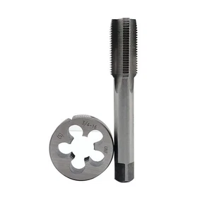 3/4-16 UNF Tap and Die Set Machine Thread Tap and Round Thread Die Right Hand - Picture 1 of 7