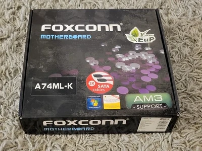 *New Old Stock* Foxconn A74ML-K mATX AM2 Motherboard DDR2 1066/800/667 SB700 - Image 1 of 4