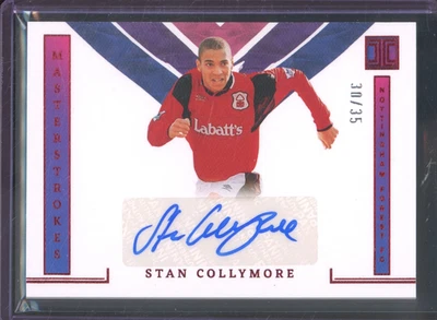 2022-23 Panini Impeccable EPL STAN COLLYMORE #MS-SCE Master Strokes Red Auto /35 - Image 1 of 2