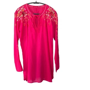 Johnny Was Pinkberry besticktes Tunika Top Gr. XL - Bild 1 von 11