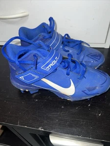 Nike Fast Flex Baseball Mid Cleats 1y Mike Trout Blue shoes boys kids Youth - Picture 1 of 6