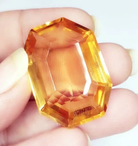 Gemas de citrino de forma elegante certificadas sin tratar citrino de piedras preciosas sueltas 47,40 quilates - Imagen 1 de 10
