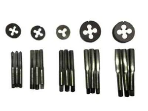 TAP DIE SET CYCLE 26 TPI THREAD 1/4" 5/16" 3/8" 7/16" 1/2" 5/8" 3/4" - BOXED - Picture 1 of 4