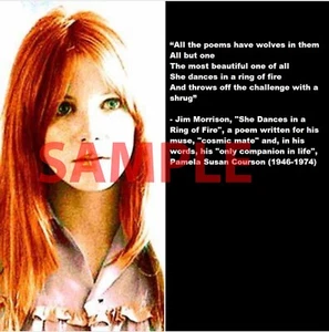 The Doors Jim Morrison's Wife Pamela Courson Poems 8” X 10” Photo - Picture 1 of 1