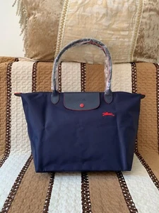 LONGCHAMP Le Pliage Club 1899619 Large Nylon Shoulder Bag Tote Navy Blue - Picture 1 of 6