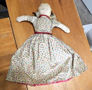 Topsy Turvy Handmade Cloth Doll 2-in-1 Colonial Dress 16" - Picture 1 of 7