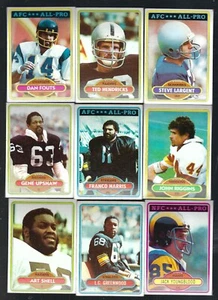 1980 Topps Football 74 Different  Includes 30 Stars NM - Picture 1 of 3
