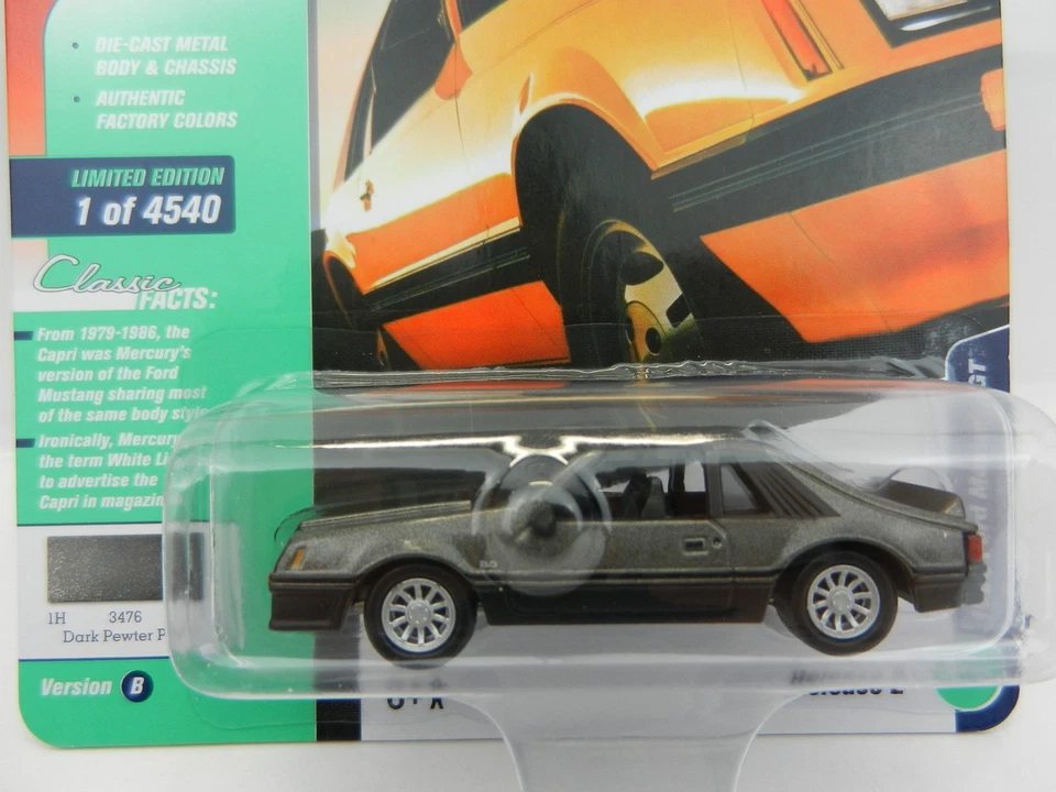 2018 Johnny Lightning * 经典金色 2B* 白镴 1982 福特野马 GT 全新带盒 — 第 1/1 张图片