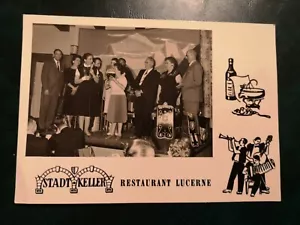 AK Luzern Restaurant Schweiz, Stadt Keller 1950er. A - Bild 1 von 2