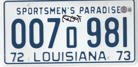 RICHARD DREYFUSS JAWS SIGNED LICENSE PLATE PROP AUTOGRAPH BECKETT BAS COA Cover