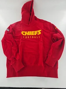 Nike NFL Kansas City Chiefs Football Hoodie Size Medium M Red Yellow New $135 - Picture 1 of 6