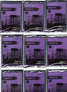 9 Indy Stock Car Tire Test Pack #1 New Wax Packs FREE SHIP - Picture 1 of 1