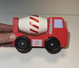 Melissa & Doug Holzbaufahrzeug Zement LKW #0656 rot/weiß - Bild 1 von 6
