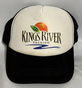 Vintage Kings River Trucking Co. , Trucker Cap Black Snap Back Foam Liner GUC - Picture 1 of 8