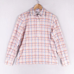 Camisa Polo Leon Levin Mujer Mediana Multicolor A Cuadros Jersey Tejida Manga Larga - Imagen 1 de 8
