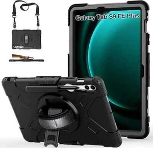 Case for Samsung Galaxy Tab S9 FE Plus: 3-Layer Military Grade Shockproof Case - Picture 1 of 6