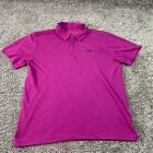 North Face Polo Shirt Adult Medium Purple Lightweght Outdoors Mens A43 *