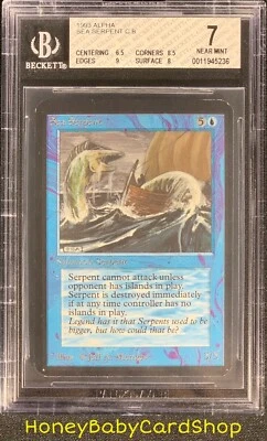 MTG Limited Edition Alpha 1993 Sea Serpent BGS 7.0 NM Old School 93/94 - Image 1 of 4