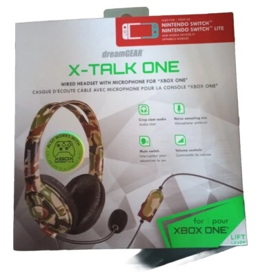 dreamGEAR X-Talk One Wired Headset with Microphone for Xbox One - Camo - Image 1 of 4