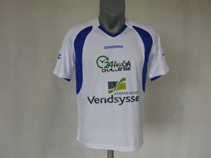 Diadora Soccer Training Jersey White Blue Shirt Size Boys XXL Football Sport - Picture 1 of 5