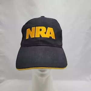 Baseballmütze NRA Erwachsene schwarz gelb bestickt USA Flagge KOSTENLOSER VERSAND - Bild 1 von 6
