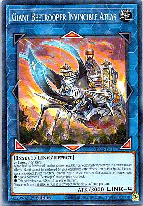 Giant Beetrooper Invincible Atlas MP22-EN177 Yu-Gi-Oh Card Near Mint 1st Edition - Image 1 of 1
