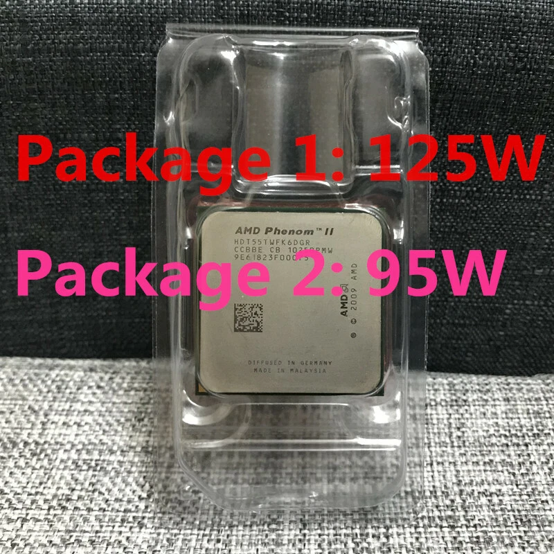 AMD Phenom II x6 1055T CPU Six Core 2.8GHz 6MB 95W/125W Socket AM3 Processors - Image 1 of 4