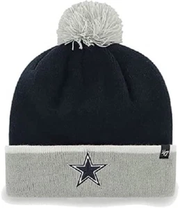 Dallas Cowboys Baraka Thunder Cuffed Pom Knit Wintermütze '47 Herren Größe NEU - Bild 1 von 1