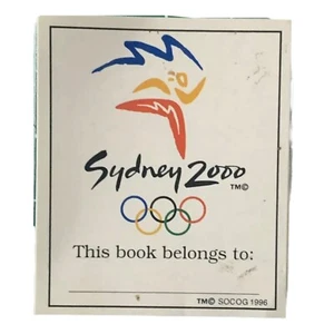 Sydney 2000 Olympics Genuine Sticker - Vintage - Book Belongs To... - Picture 1 of 3