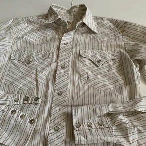 Vtg H Bar C El Dorado Men’s 15 Small Western Cowboy Pearl Snap Button Shirt - Picture 1 of 6
