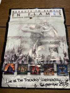 IN FLAMES Reroute to Remain Vintage 2002 Promo Poster Flyer 18x24 Inch Rare - Picture 1 of 5
