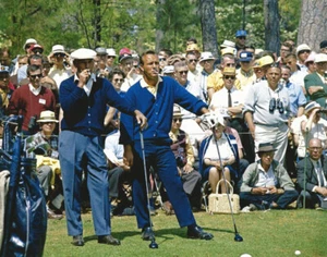 Arnold Palmer and Ben Hogan Smoking at Tee During Round of Golf Photo - Picture 1 of 4