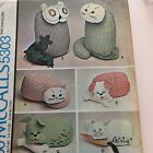 1976 McCalls 5303 Sewing Pattern Owl  Cat Dog Rabbit Embroidery Transfer Uncut
