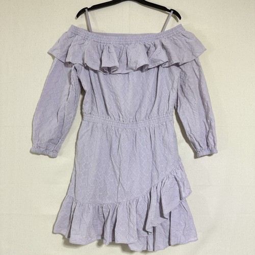 Abito donna MICHAEL Michael Kors lavanda spalle scoperte occhielli taglia media