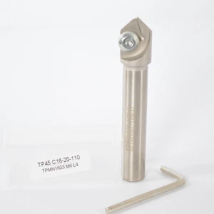 1pcs TP45 C16-20-110CNCstraight shank chamfering cutter/drill bits inserts reuse - Imagen 1 de 5