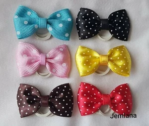 Handmade dog,cat,pet grooming bows(for 6 bows, 4cm) - Picture 1 of 2
