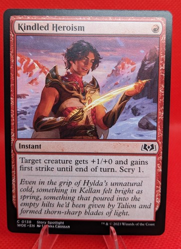 x4 MTG Kindled Heroism Playset 138 Wilds of Eldraine Magic 4x | eBay