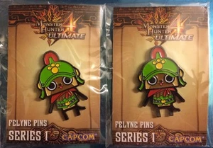 2 X Monster Hunter 4 Felyne Pin Serie 1 Ultimate - Imagen 1 de 2