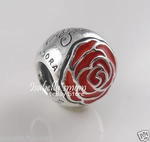 Ciondolo PANDORA Disney BELLA ROSA INCANTATA Rosso BELLEZZA & LA BESTIA 791575EN09 - Foto 1 di 4
