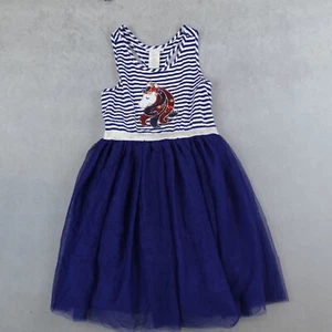 Cynthia Rowley Dress Blue Girls Size 8 Sequin Unicorn Girls Sleeveless - Picture 1 of 7