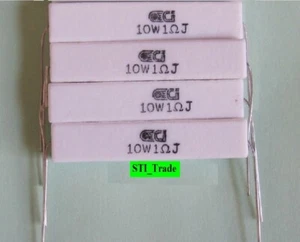 4x 1 Ohm 10 Watt 10w Resistors 1.0 Ohm 5% (4 10W Resistors) 1 Ohm ON SALE!! - Picture 1 of 3