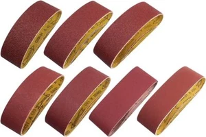 3x21 in Aluminum Oxide Belt Sander 75x533mm Sanding Belts 40-400 Grits 10 PACK - Picture 1 of 4