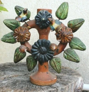 ancien bougeoir en terre cuite - Imagen 1 de 6