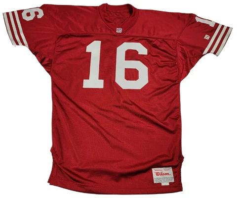 Joe Montana San Francisco 49ers Wilson Prestige Team Issued Jersey sz 48 Cover
