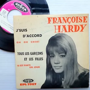 FRANCOISE HARDY France PS 45 4-song ep VOGUE EPL 7967 J'SUIS D'ACCORD h166 - Picture 1 of 5